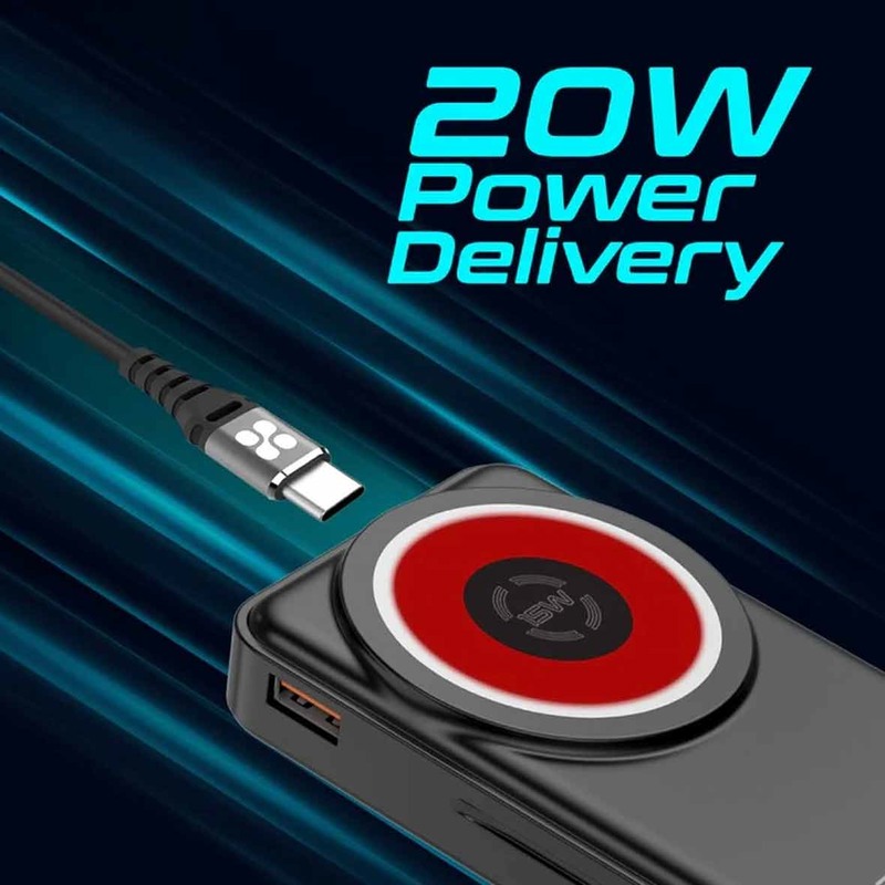 پاوربانک 10000mAh 20W برند Promate مدل RoverPack مشکی MNG کد 47948 - Image 10