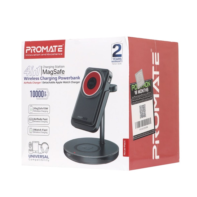 پاوربانک 10000mAh 20W برند Promate مدل RoverPack مشکی MNG کد 47948 - Image 11