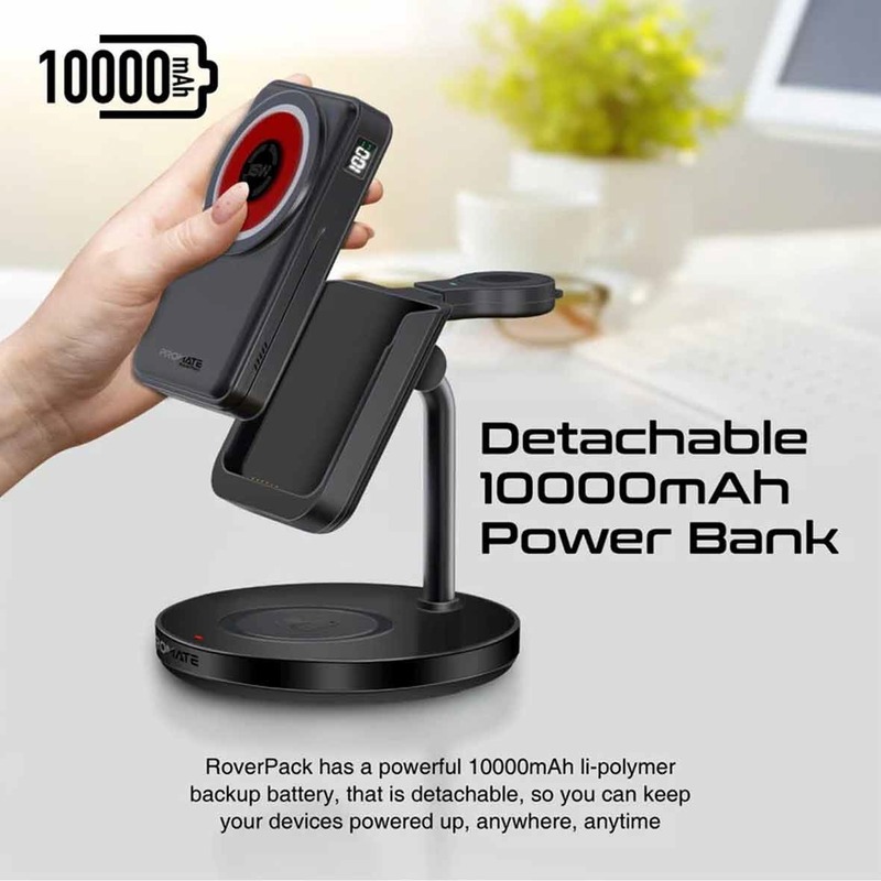 پاوربانک 10000mAh 20W برند Promate مدل RoverPack مشکی MNG کد 47948 - Image 2