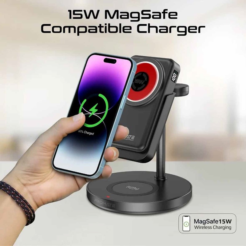 پاوربانک 10000mAh 20W برند Promate مدل RoverPack مشکی MNG کد 47948 - Image 3