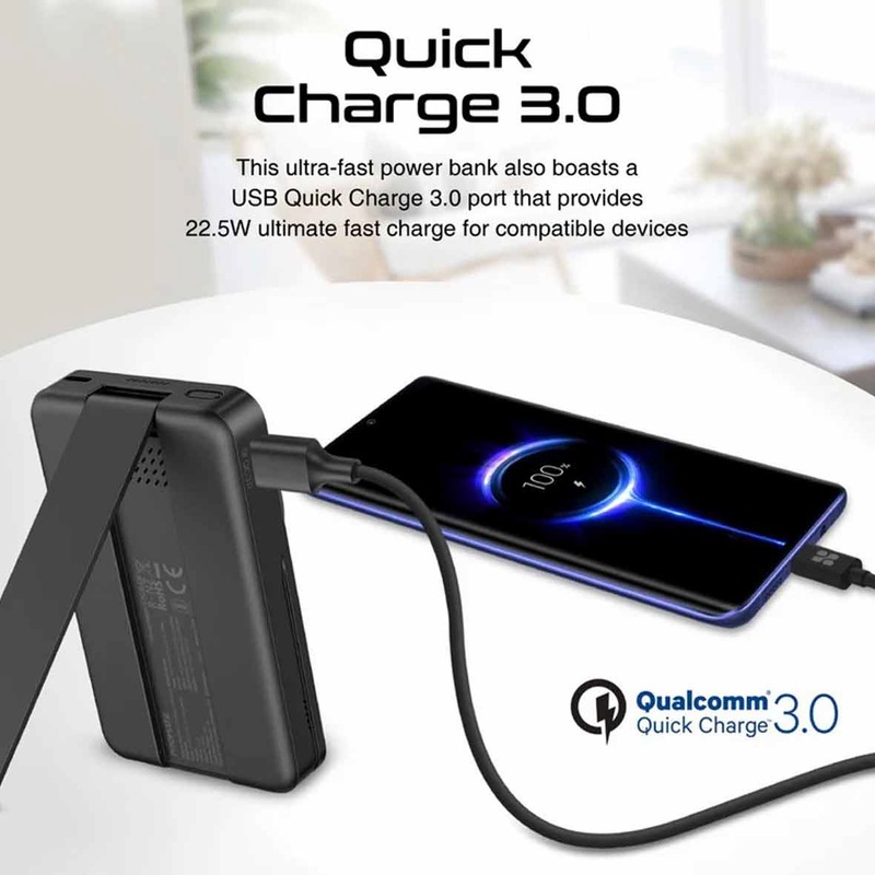 پاوربانک 10000mAh 20W برند Promate مدل RoverPack مشکی MNG کد 47948 - Image 5