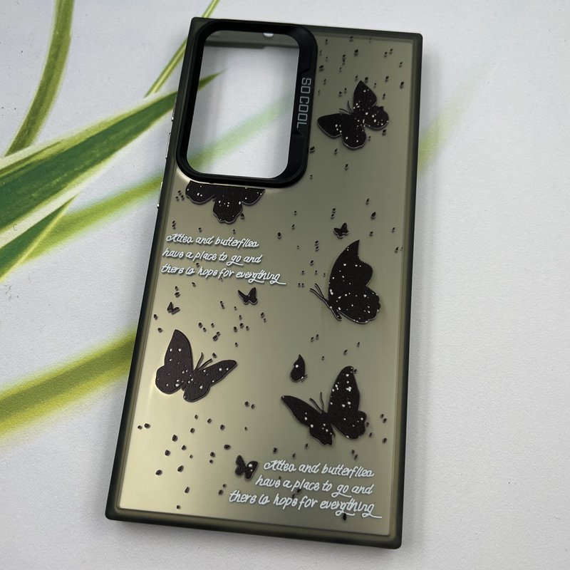 قاب گوشی Galaxy S23 Ultra سامسونگ So Cool اورجینال لنز برجسته کرومی طرح پروانه کد 48010 - Image 2