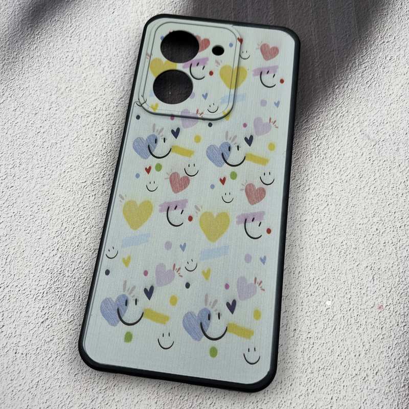 قاب گوشی Redmi A5 / Poco C71 شیائومی سیلیکونی Rock محافظ لنز دار طرح قلب و لبخند کد 48753 - Image 2