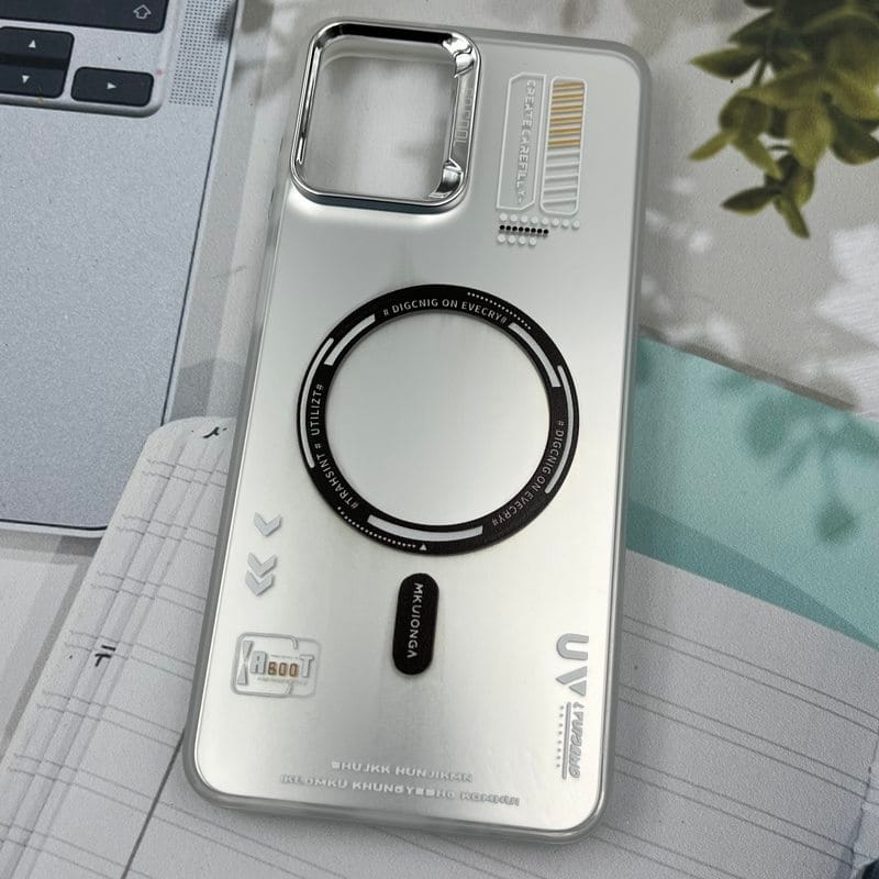 قاب گوشی Galaxy A12 / Galaxy M12 سامسونگ So Cool اورجینال طرح مگ سیف Magsafe لنز متال RT نقره ای کد 51230 - Image 2