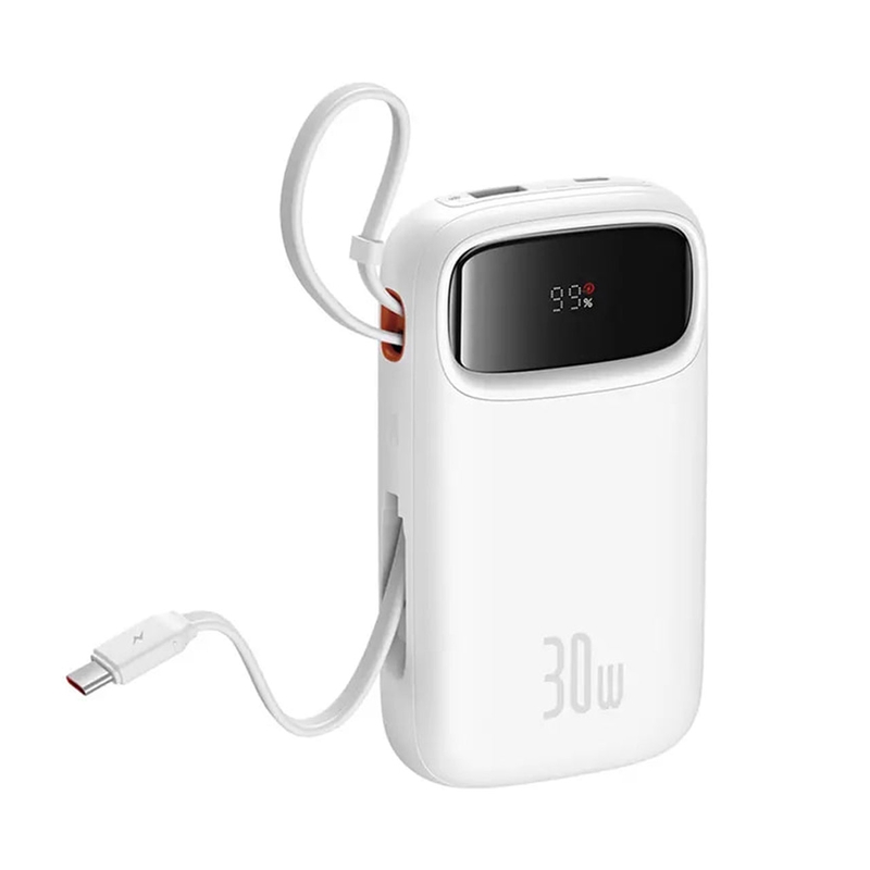 پاوربانک فست شارژ 10000mAh 30W برند Baseus مدل Qpow 2 PPQD4-10C سفید MNG کد 53484 - Image 2