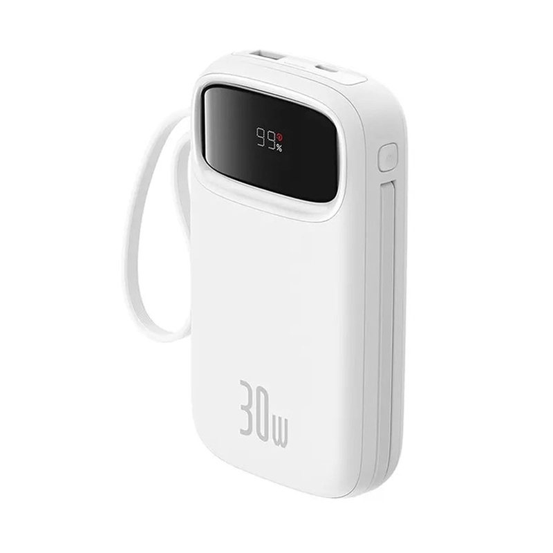 پاوربانک فست شارژ 10000mAh 30W برند Baseus مدل Qpow 2 PPQD4-10C سفید MNG کد 53484 - Image 3