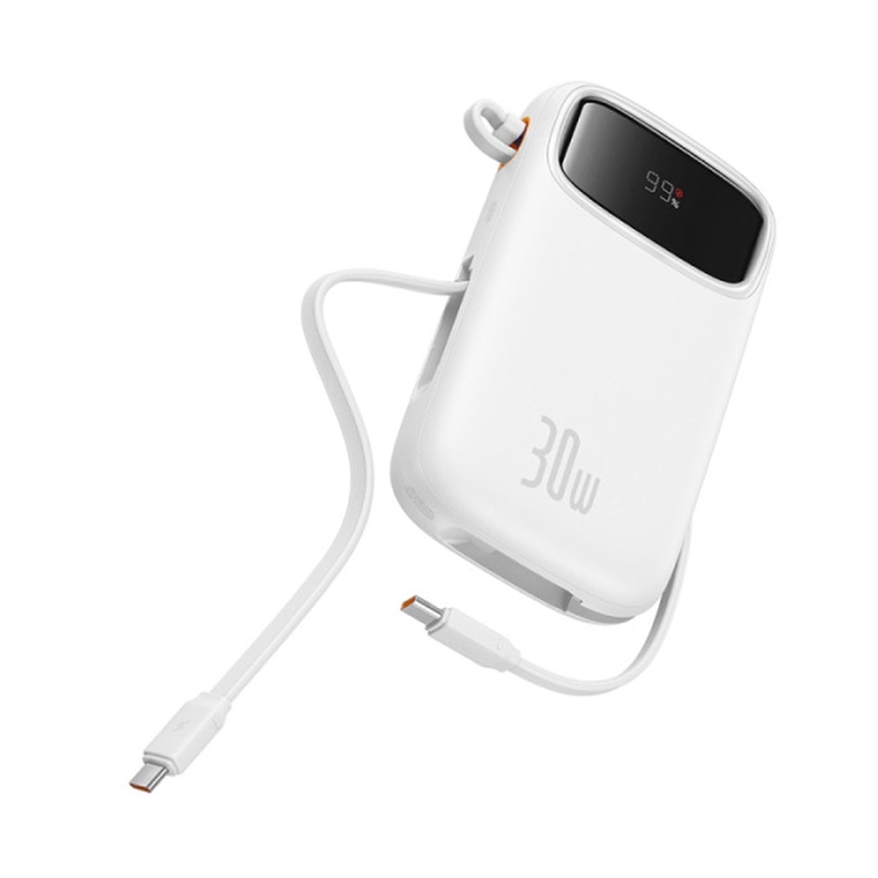 پاوربانک فست شارژ 10000mAh 30W برند Baseus مدل Qpow 2 PPQD4-10C سفید MNG کد 53484 - Image 4