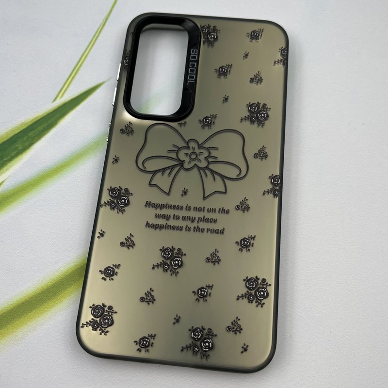 قاب گوشی Galaxy S23 FE سامسونگ So Cool اورجینال لنز برجسته کرومی طرح پاپیون و گل رز کد 54172 - Image 2