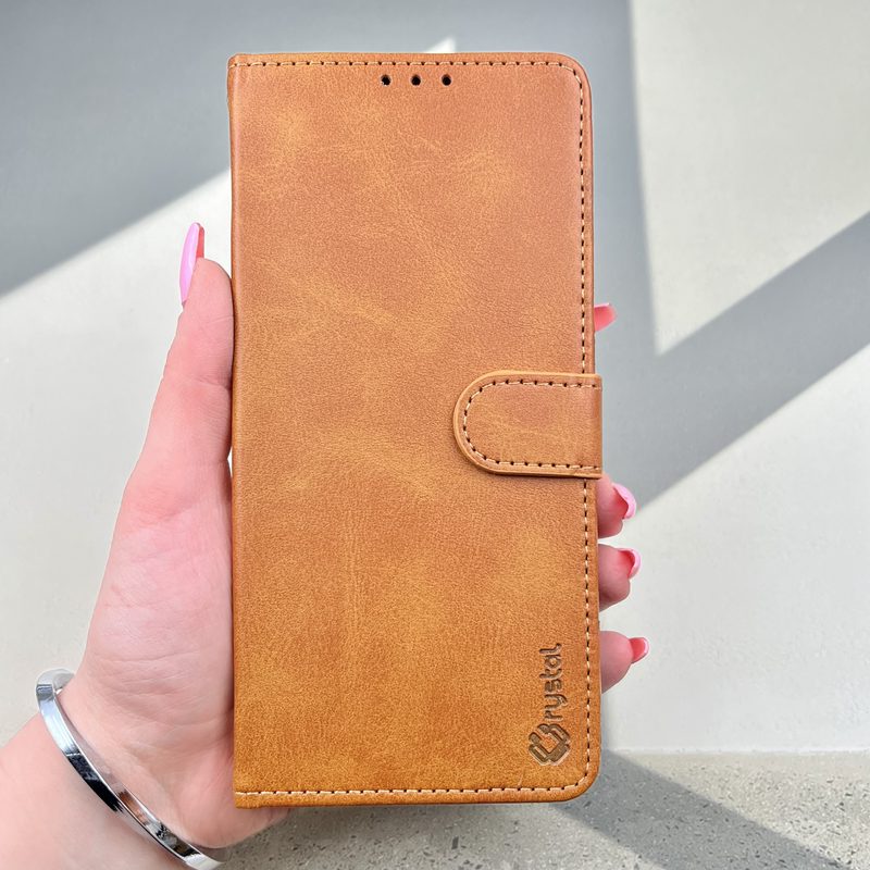 کیف گوشی Redmi Note 14 Pro 5G / Redmi Note 14 Pro Plus 5G / Poco X7 5G شیائومی چرم مگنتی جاکارتی محافظ لنز دار بند آویز دار عسلی کد 55327 - Image 3