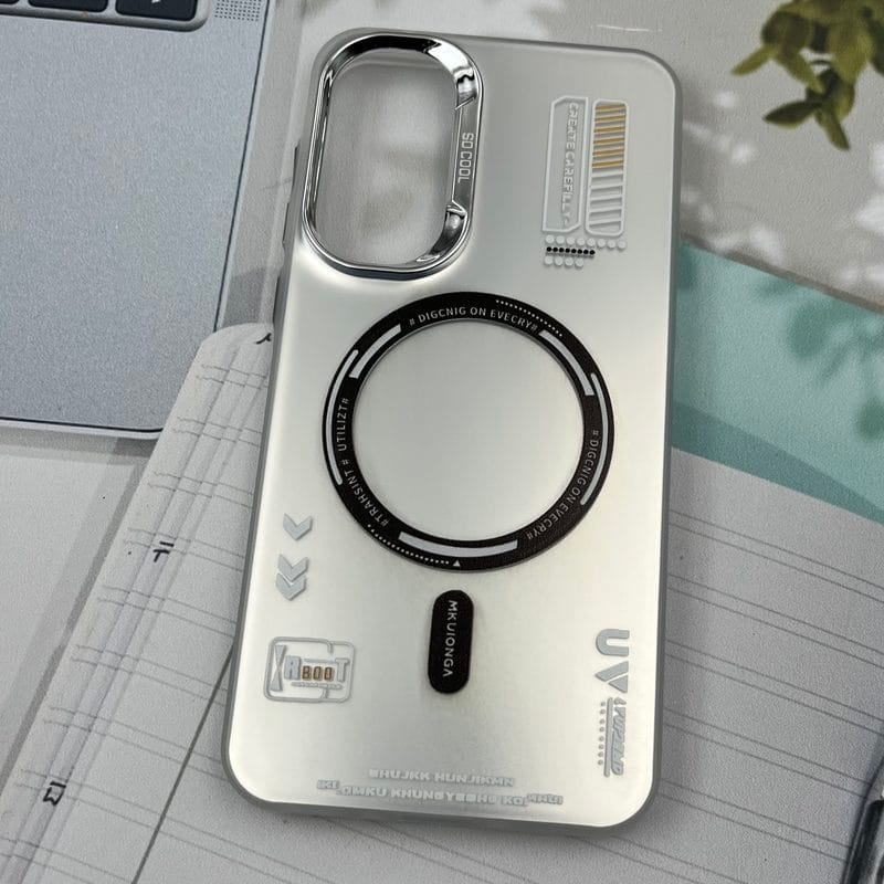 قاب گوشی Galaxy A35 سامسونگ So Cool اورجینال طرح مگ سیف Magsafe لنز متال RT نقره ای کد 57980 - Image 2