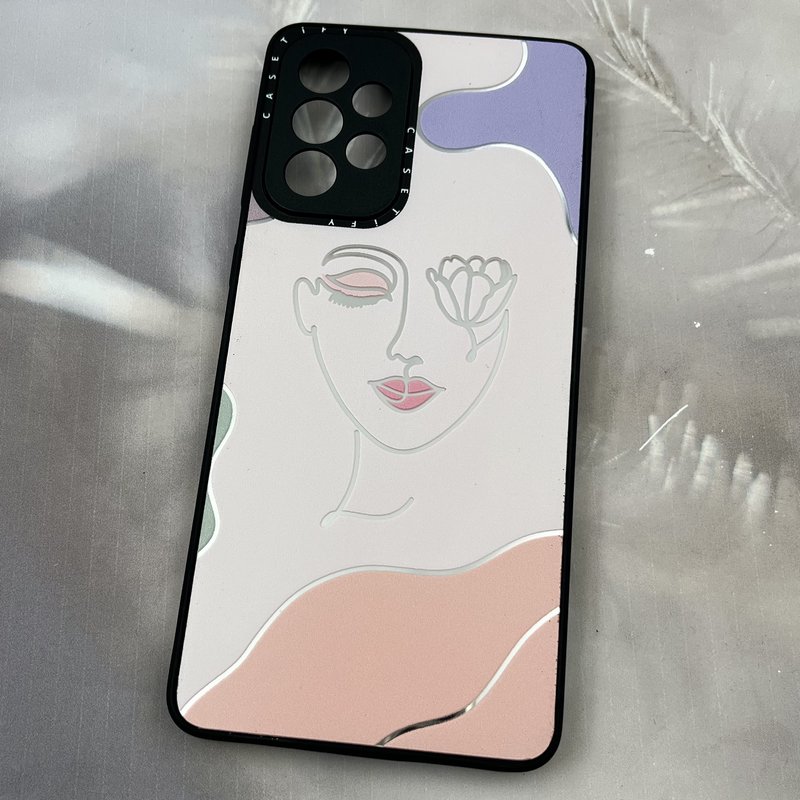 قاب گوشی Galaxy A73 سامسونگ Casetify آینه ای محافظ لنز دار طرح چهره و گل کد 58102 - Image 2