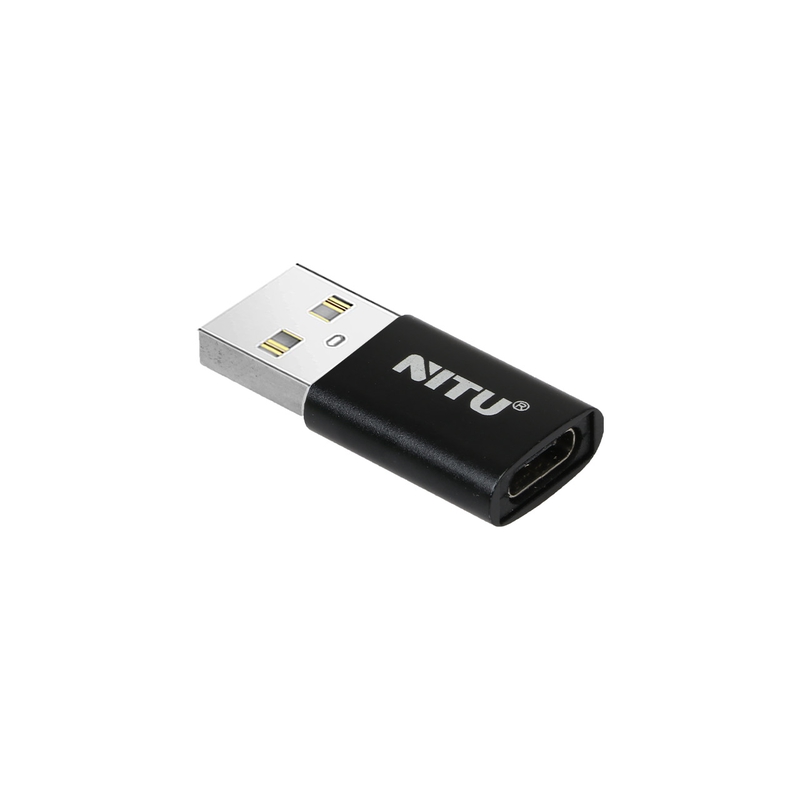 تبدیل OTG نیتو Type-C To USB اورجینال برند NITU مدل NN25 مشکی کد 58588 - Image 2