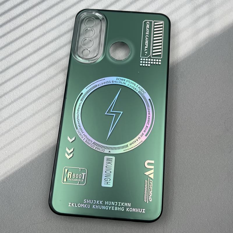قاب گوشی Huawei P30 Lite هوآوی RT CASE دور سیلیکونی طرح مگ سیف Magsafe محافظ لنز دار سبز کد 58916 - Image 2