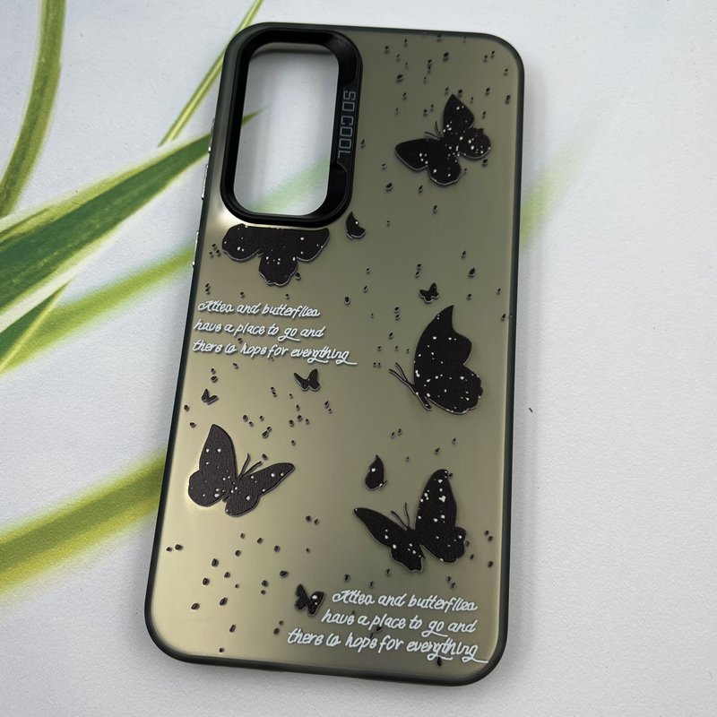 قاب گوشی Galaxy S23 FE سامسونگ So Cool اورجینال لنز برجسته کرومی طرح پروانه کد 62871 - Image 2