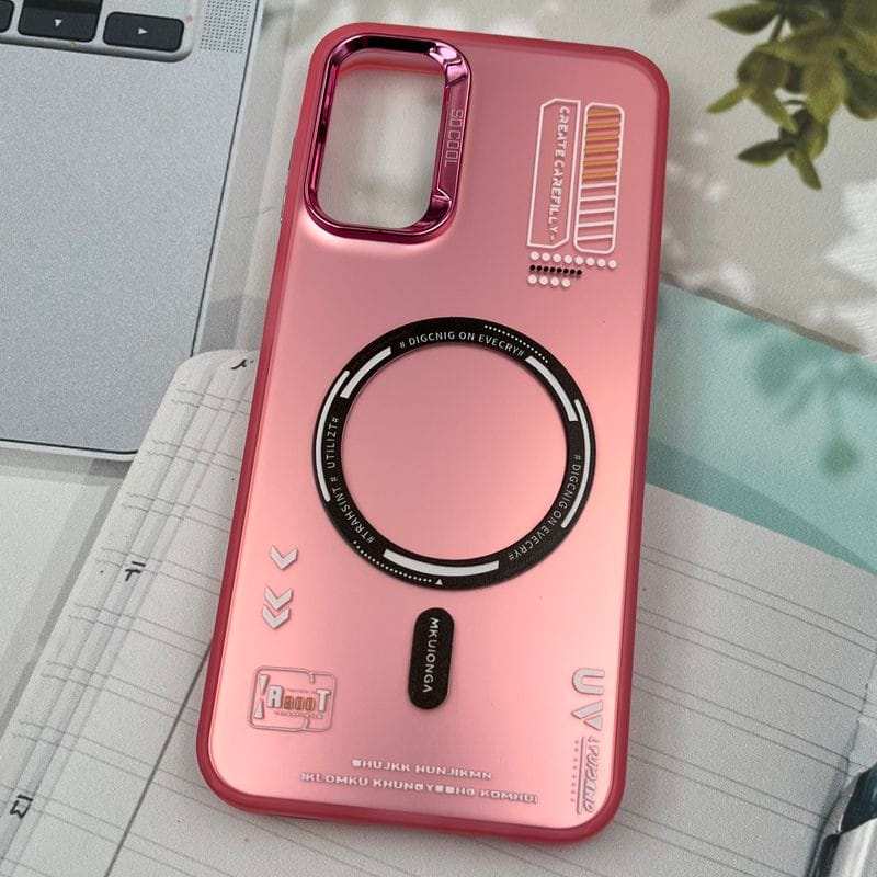 قاب گوشی Galaxy A14 سامسونگ So Cool اورجینال طرح مگ سیف Magsafe لنز متال RT صورتی کد 64218 - Image 2