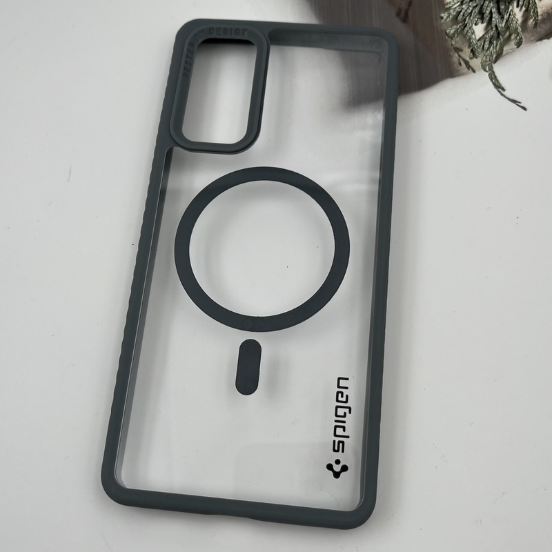 قاب گوشی Galaxy S20 FE سامسونگ اورجینال Spigen شفاف مگ سیف Better By Design MagSafe اورجینال تیتانیوم کد 64651 - Image 2