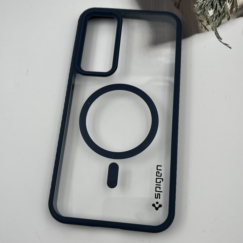 قاب گوشی Galaxy S23 FE سامسونگ اورجینال Spigen شفاف مگ سیف Better By Design MagSafe اورجینال سرمه ای کد 64744 - Image 2