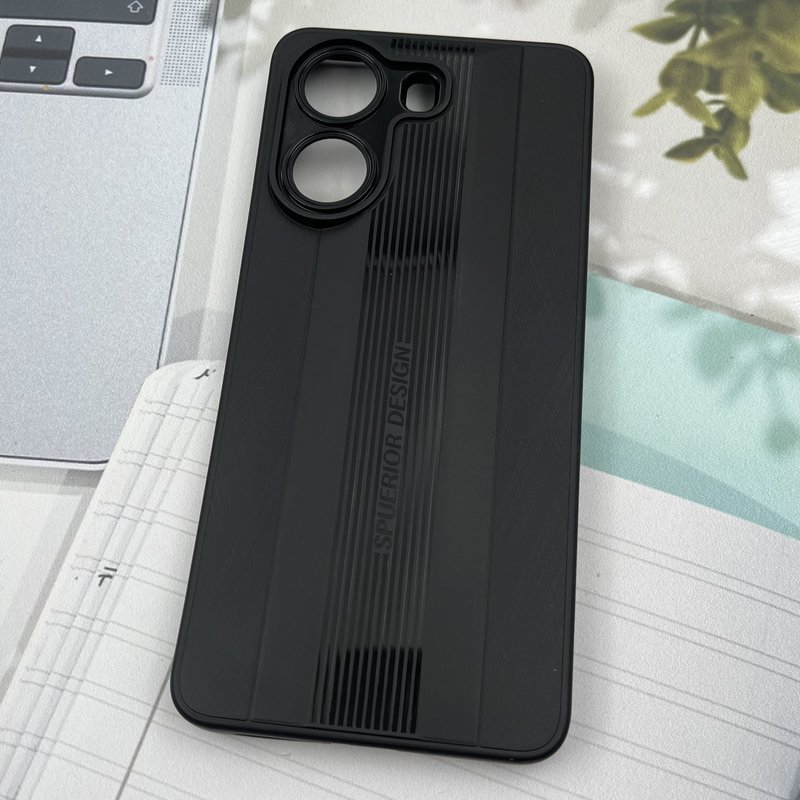 قاب گوشی Poco X7 Pro شیائومی SPUERIOR سیلیکونی طرح Sport برجسته محافظ لنز دار مشکی کد 64759 - Image 2