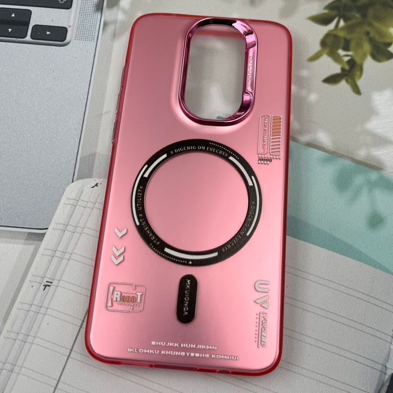 قاب گوشی Redmi Note 8 Pro شیائومی So Cool اورجینال طرح مگ سیف Magsafe لنز متال RT صورتی کد 65524 - Image 2