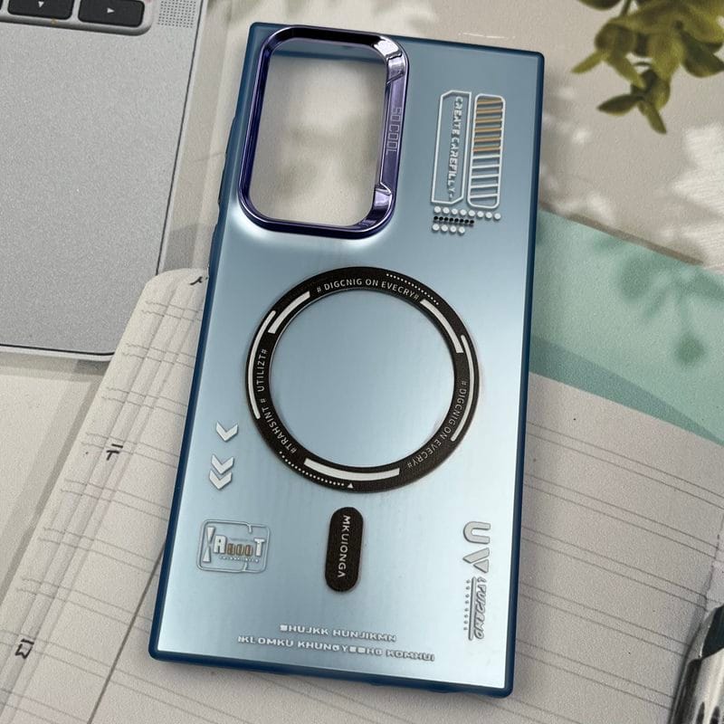 قاب گوشی Galaxy S23 Ultra سامسونگ So Cool اورجینال طرح مگ سیف Magsafe لنز متال RT آبی کد 66569 - Image 2