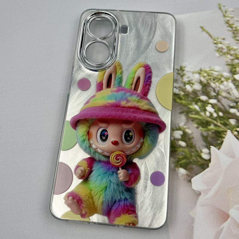 قاب گوشی Poco X7 Pro شیائومی Brush Case لنز Silver نقره ای طرح لبوبو ایربگ دار کد 70463 - Image 2