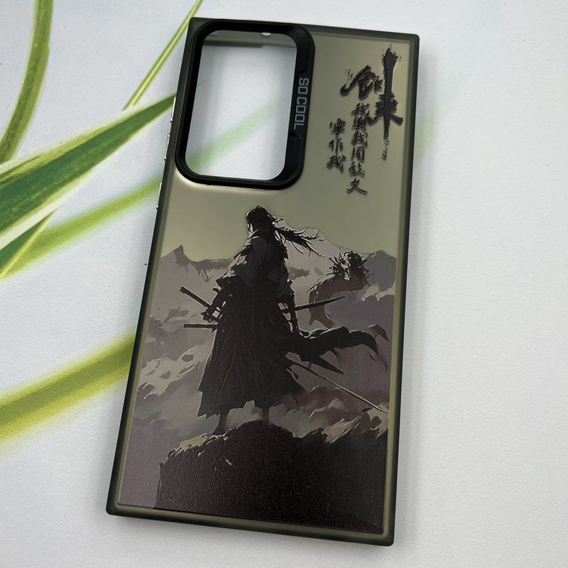 قاب گوشی Galaxy S23 Ultra سامسونگ So Cool اورجینال لنز برجسته کرومی طرح انیمه سامورایی کد 70483 - Image 2