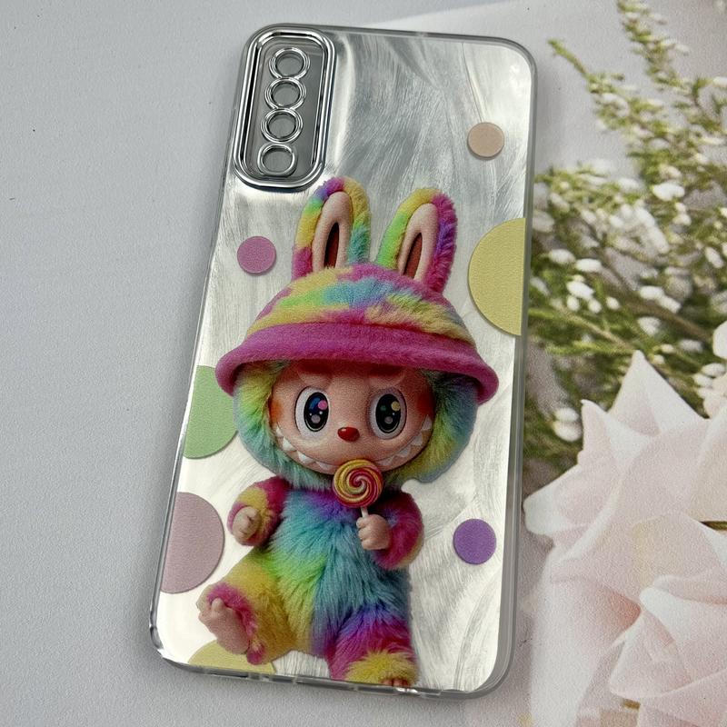 قاب گوشی Galaxy A30S / Galaxy A50S / Galaxy A50 سامسونگ Brush Case لنز Silver نقره ای طرح لبوبو ایربگ دار کد 79100 - Image 2