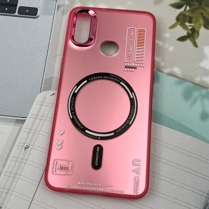 قاب گوشی Galaxy A10s سامسونگ So Cool اورجینال طرح مگ سیف Magsafe لنز متال RT صورتی کد 80188 - Image 2