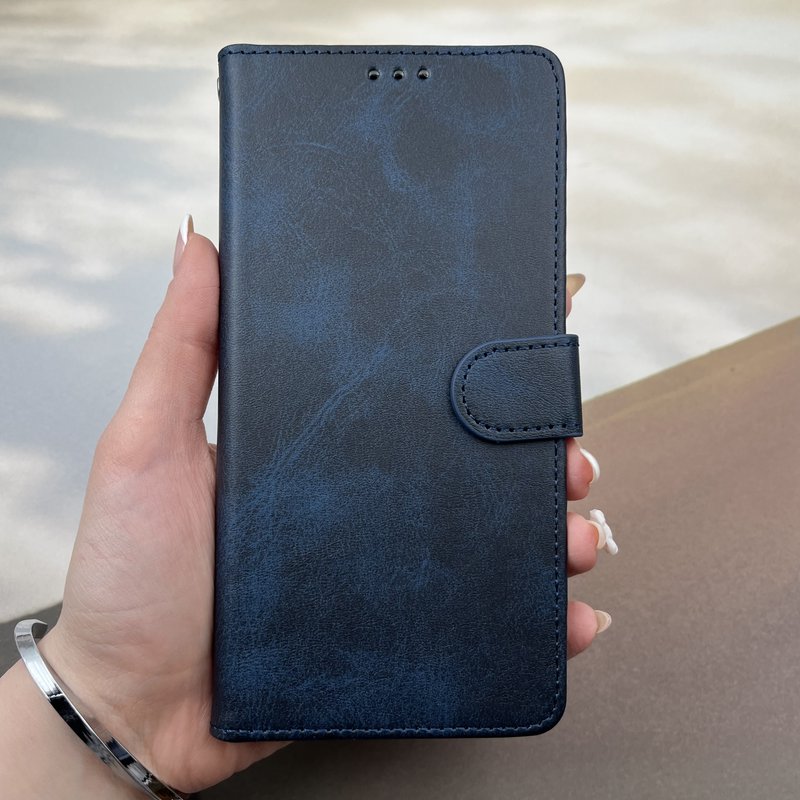 کیف گوشی Huawei Nova 7i هوآوی چرم مگنتی جاکارتی بند آویز دار سرمه ای کد 80275 - Image 3