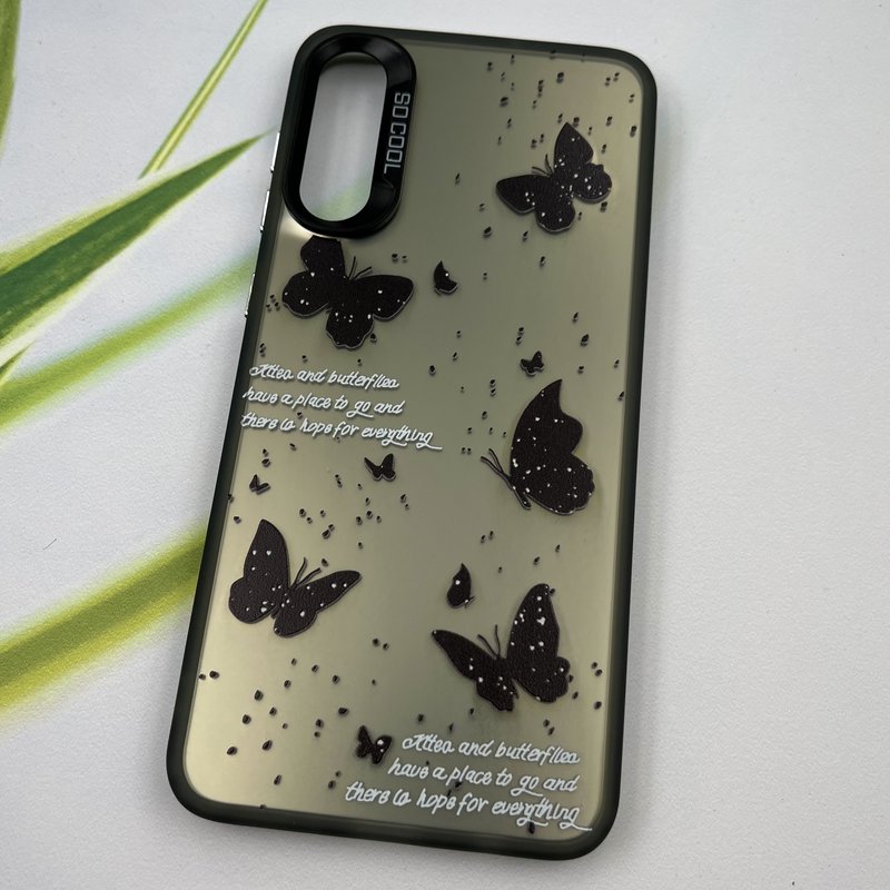 قاب گوشی Galaxy A30S / Galaxy A50S / Galaxy A50 سامسونگ So Cool اورجینال لنز برجسته کرومی طرح پروانه کد 81310 - Image 2