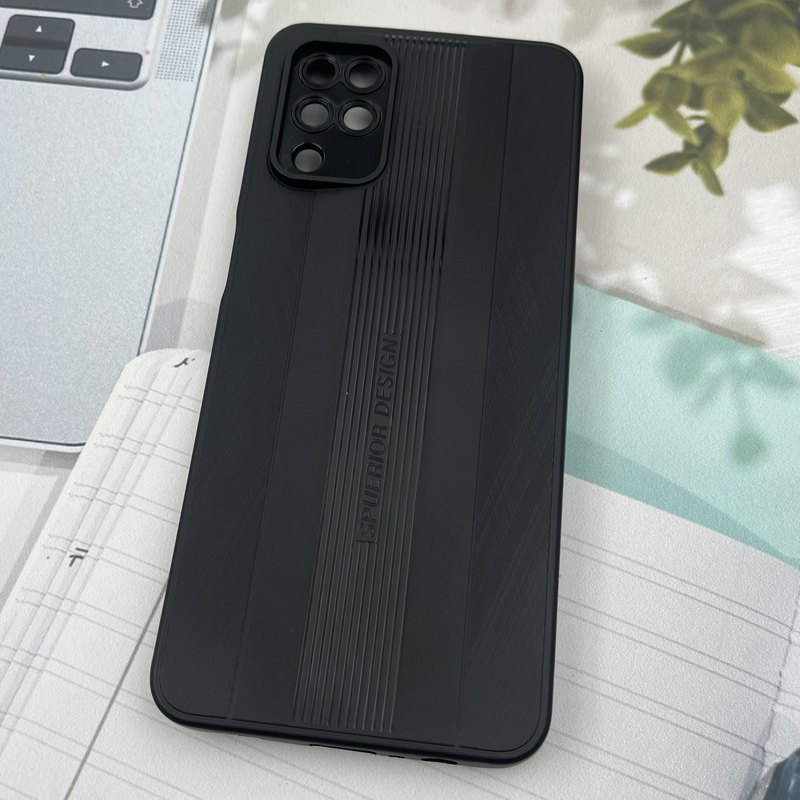 قاب گوشی Galaxy A12 / Galaxy M12 سامسونگ SPUERIOR سیلیکونی طرح Sport برجسته محافظ لنز دار مشکی کد 87539 - Image 2