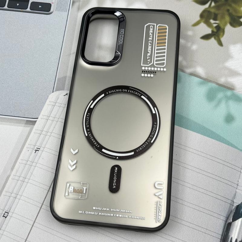 قاب گوشی Galaxy A14 سامسونگ So Cool اورجینال طرح مگ سیف Magsafe لنز متال RT کرومی کد 87715 - Image 2