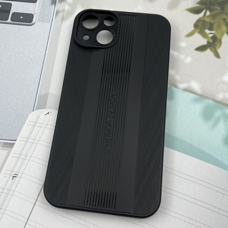 قاب گوشی iPhone 13 آیفون SPUERIOR سیلیکونی طرح Sport برجسته محافظ لنز دار مشکی کد 87910 - Image 2