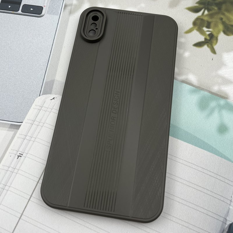 قاب گوشی iPhone XS Max آیفون SPUERIOR سیلیکونی طرح Sport برجسته محافظ لنز دار تیتانیوم کد 89751 - Image 2