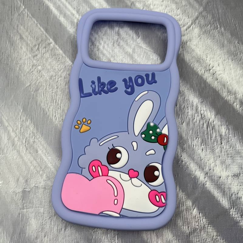 قاب گوشی Poco X6 Pro / Redmi K70E شیائومی Cute Case سیلیکونی برجسته ایربگ دار فانتزی طرح خرگوش کد 92229 - Image 2