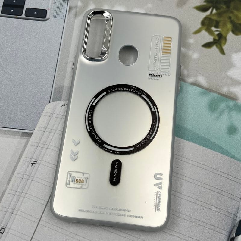 قاب گوشی Galaxy A20S سامسونگ So Cool اورجینال طرح مگ سیف Magsafe لنز متال RT نقره ای کد 92919 - Image 2