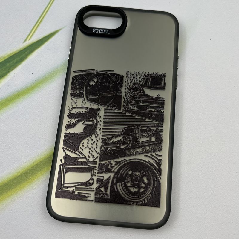 قاب گوشی iPhone 7 / iPhone 8 / iPhone SE 2020 / iPhone SE 2022 آیفون So Cool اورجینال لنز برجسته کرومی طرح ماشین کد 95378 - Image 2