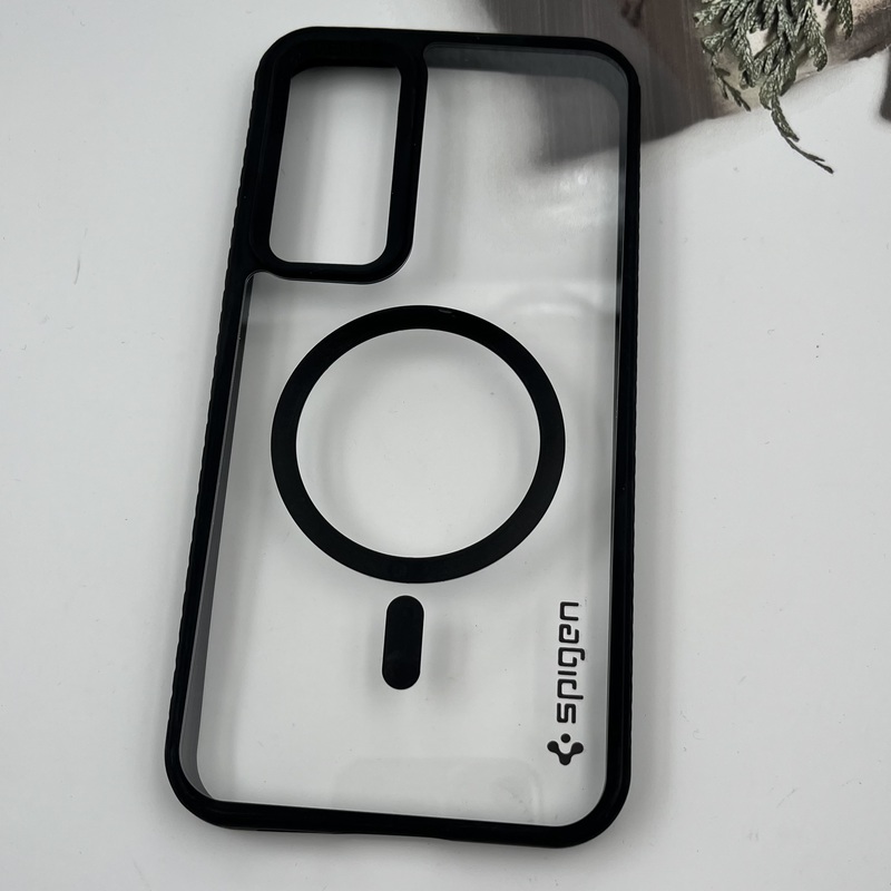 قاب گوشی Galaxy S23 FE سامسونگ اورجینال Spigen شفاف مگ سیف Better By Design MagSafe اورجینال مشکی کد 99443 - Image 2
