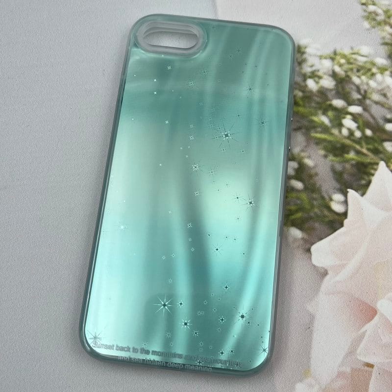 قاب گوشی iPhone 7 / iPhone 8 / iPhone SE 2020 / iPhone SE 2022 آیفون Lux Case لوکس طرح موج سه بعدی 3D ستاره سبزآبی کد 10075 - Image 2