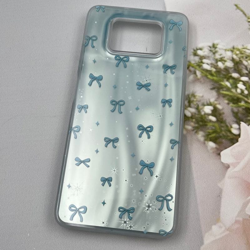 قاب گوشی Poco X3 / Poco X3 NFC / Poco X3 Pro شیائومی Lux Case لوکس طرح موج سه بعدی 3D پاپیون آبی کد 13777 - Image 2