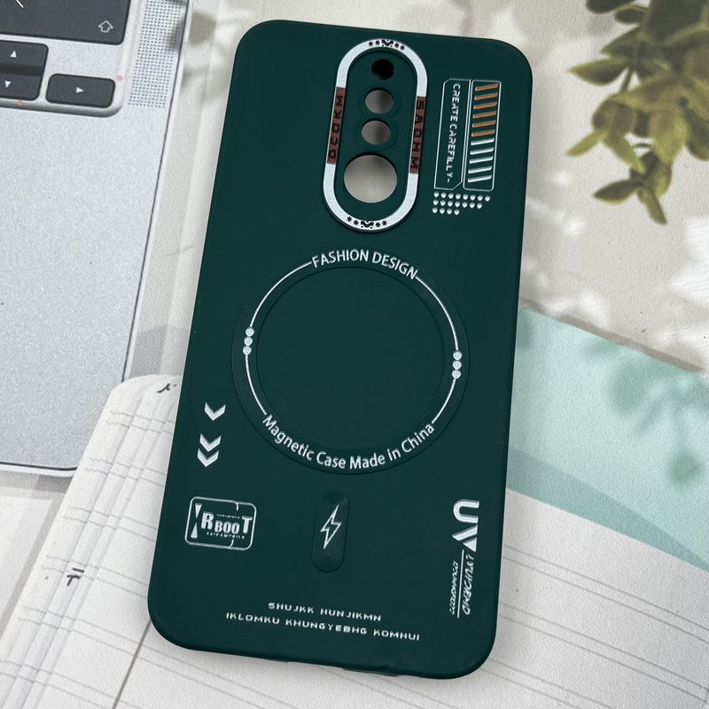 قاب گوشی Redmi 8 شیائومی Silicon Case سیلیکونی طرح مگ سیف Magsafe RT محافظ لنز دار سبز کد 13832 - Image 2