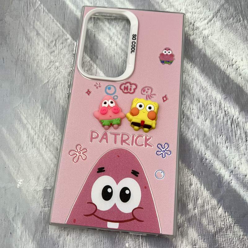 قاب گوشی Galaxy S24 Ultra سامسونگ SO COOL عروسکی برجسته طرح پاتریک و باب اسفنجی لنز برجسته کد 16530 - Image 2