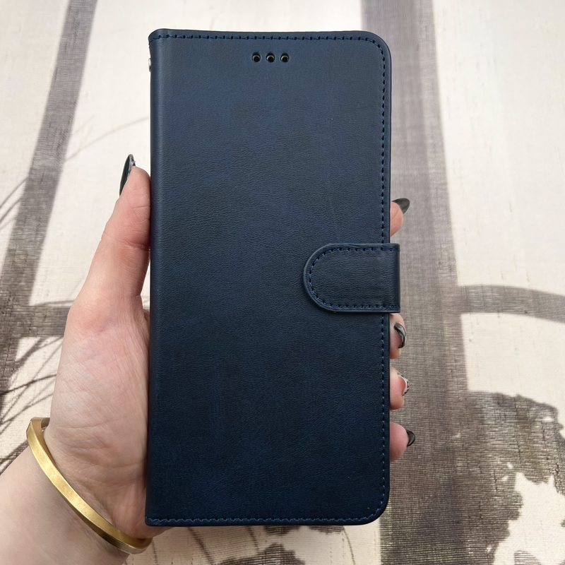کیف گوشی Galaxy A22 5G سامسونگ چرم مگنتی جاکارتی بند آویز دار محافظ لنز دار سرمه ای کد 17422 - Image 3