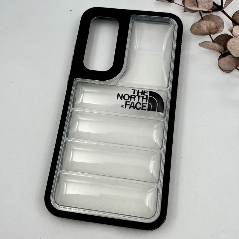 قاب گوشی Galaxy A55 سامسونگ Puffer Case پافری سیلیکونی شفاف ضد ضربه The North Face مشکی کد 18903 - Image 2