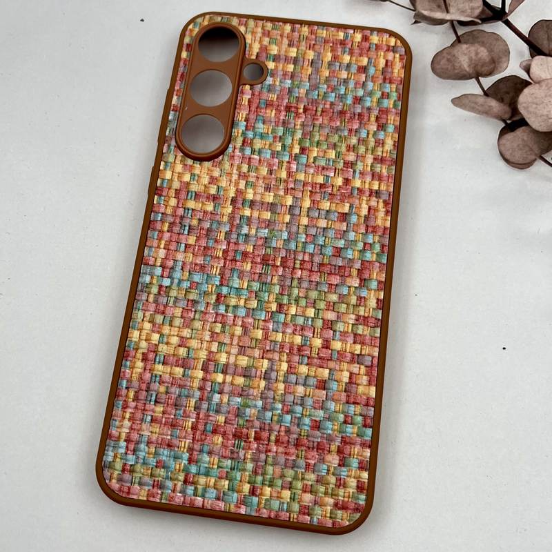 قاب گوشی Galaxy A55 سامسونگ Cotton Case طرح بافت برجسته کلاسیک رنگی محافظ لنز دار برجسته کد 23519 - Image 2