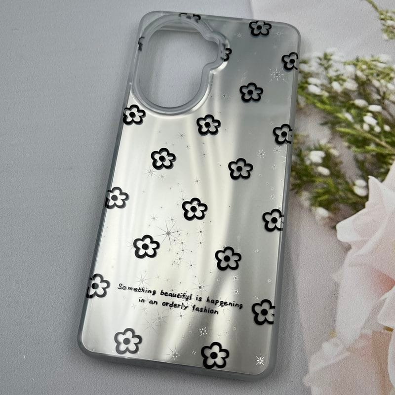 قاب گوشی Poco X7 Pro شیائومی Lux Case لوکس طرح موج سه بعدی 3D گل نقره ای کد 27741 - Image 2