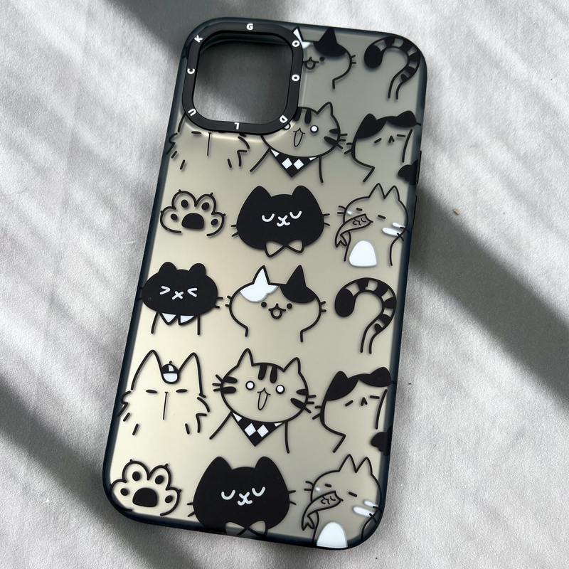 قاب گوشی iPhone 12 / iPhone 12 Pro آیفون Good Luck ضد ضربه لنز برجسته اورجینال طرح گربه کد 27814 - Image 2