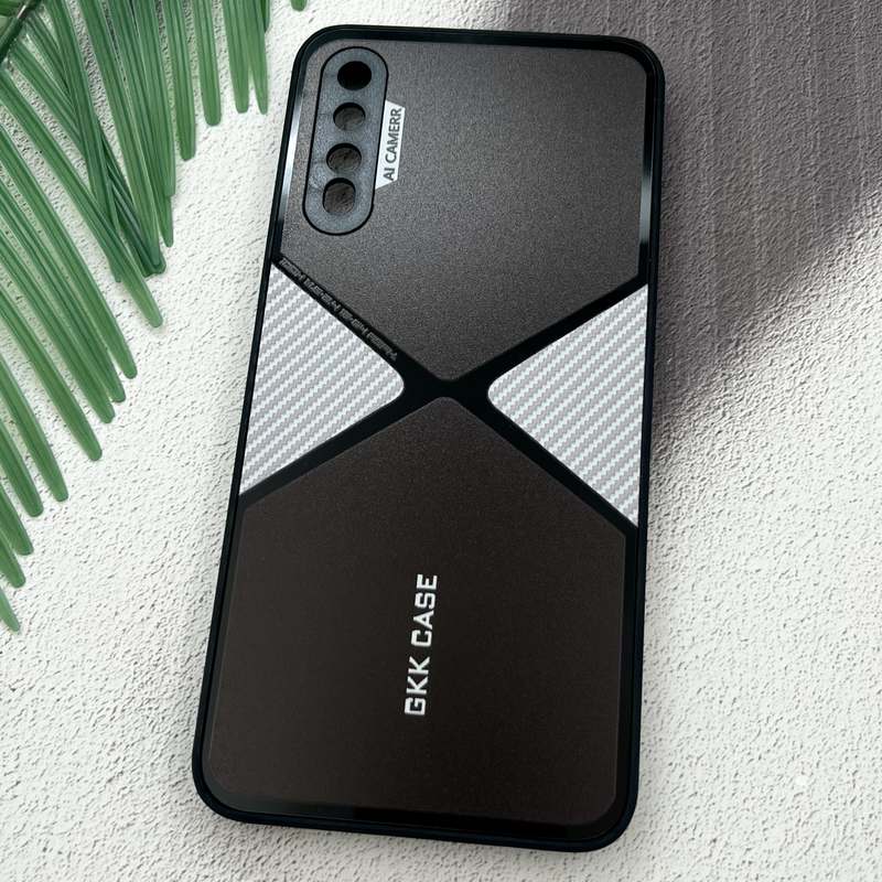 قاب گوشی Galaxy A30S / Galaxy A50S / Galaxy A50 سامسونگ GKK Case اورجینال Spider کربن AL CAMERA محافظ لنز دار نقره ای کد 30228 - Image 2
