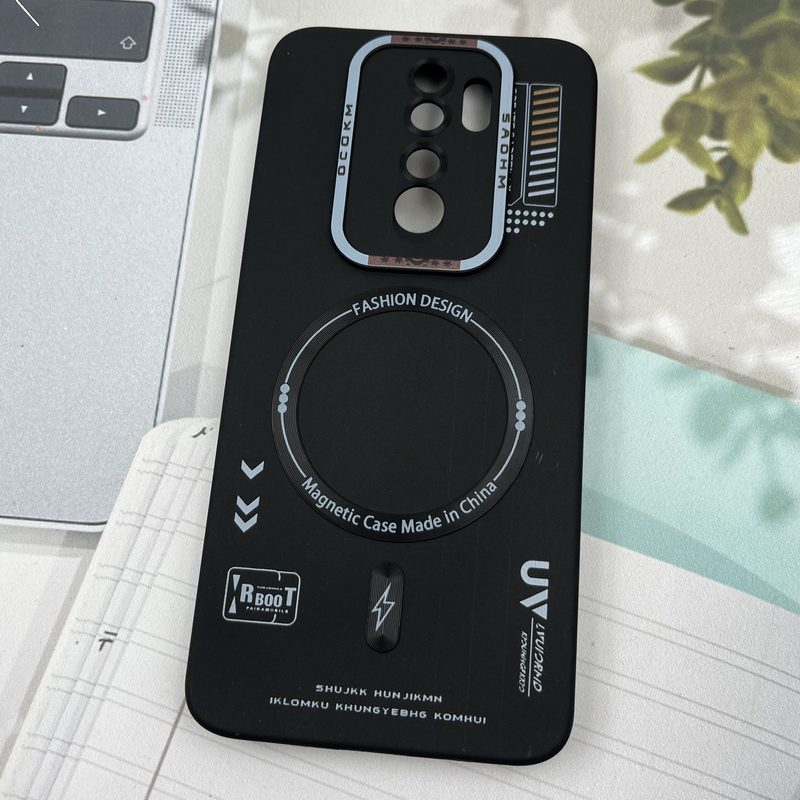 قاب گوشی Redmi Note 8 Pro شیائومی Silicon Case سیلیکونی طرح مگ سیف Magsafe RT محافظ لنز دار مشکی کد 30264 - Image 2