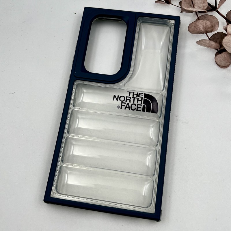 قاب گوشی Galaxy S24 Ultra سامسونگ Puffer Case پافری سیلیکونی شفاف ضد ضربه The North Face سرمه ای کد 36172 - Image 2